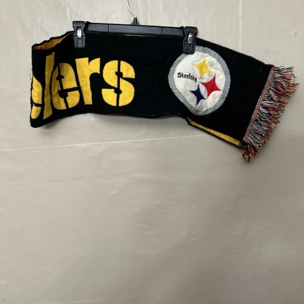 Steelers Black Gold Coors Light‎ Winter Scarf Pittsburgh Bam Bam